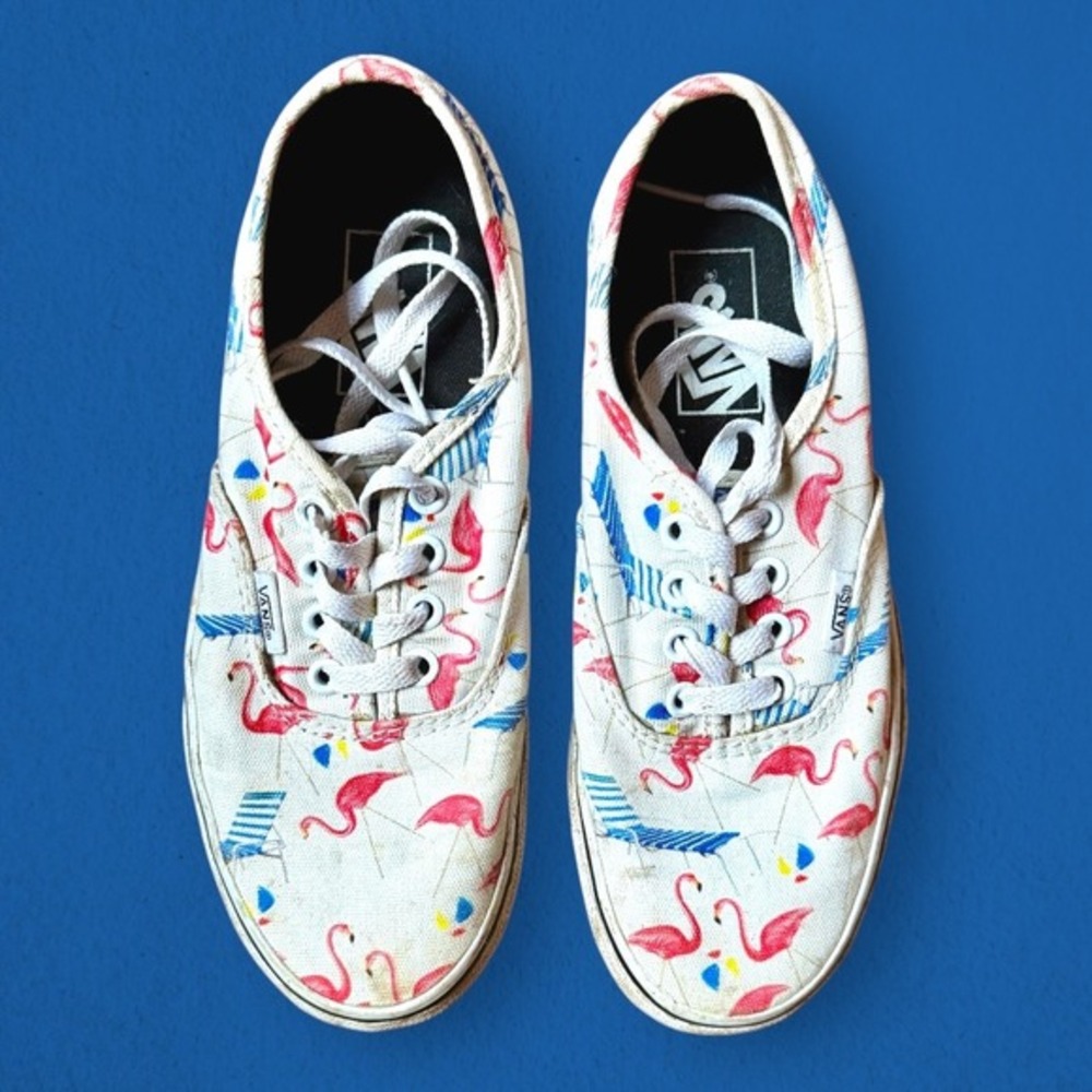 Vans Authentic Flamingo Beach Shoes Women's Size 6.5